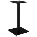 Speaker Stands Pair Tempered Glass Black | HomeAndLiving