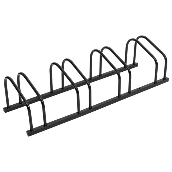  CycleCrest Quad: Stylish Black Steel Bike Rack for 4 Bikes