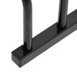 CycleCrest Quad: Stylish Black Steel Bike Rack for 4 Bikes