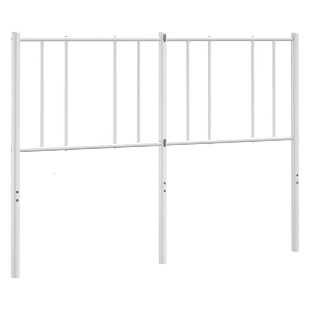 Elegant White Metal Headboard