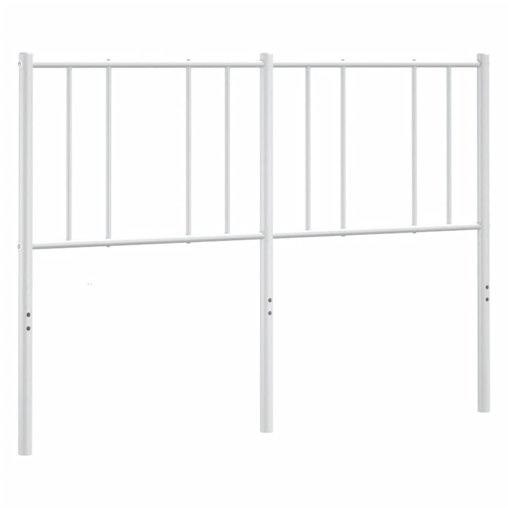Elegant White Metal Headboard