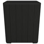 Versatile Opulence: Black Polypropylene Garden Table with Detachable Lid