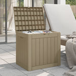 Light Brown Polypropylene Garden Storage Box