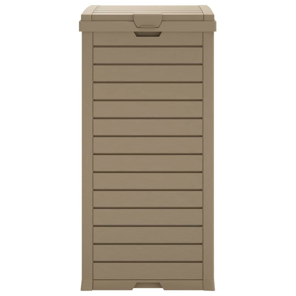 Sleek Outdoor Waste Solution: Black Polypropylene Garbage Bin