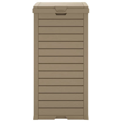 Sleek Outdoor Waste Solution: Black Polypropylene Garbage Bin