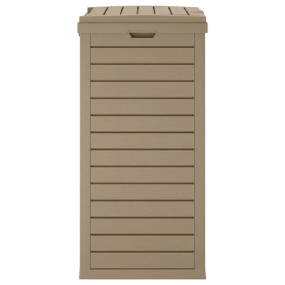 Sleek Outdoor Waste Solution: Black Polypropylene Garbage Bin