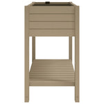 Garden Raised Bed Light Brown Polypropylene