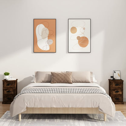 Ivory Serenity: White Engineered Wood Bedside Cabinet