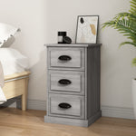 Ivory Serenity: White Engineered Wood Bedside Cabinet