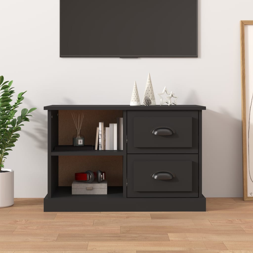 Sleek and Stylish Engineered Wood TV Stand in White Finish