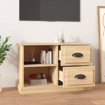 Sleek and Stylish Engineered Wood TV Stand in White Finish