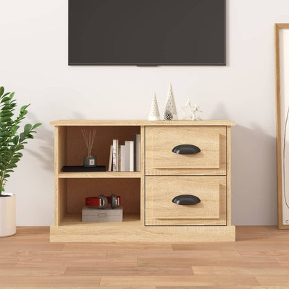 Sleek and Stylish Engineered Wood TV Stand in White Finish