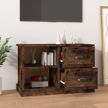 Sleek and Stylish Engineered Wood TV Stand in White Finish