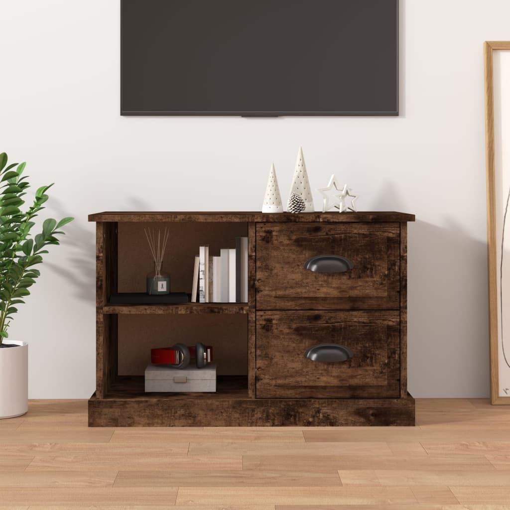 Sleek and Stylish Engineered Wood TV Stand in White Finish