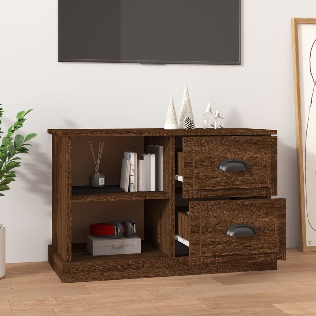 Sleek and Stylish Engineered Wood TV Stand in White Finish