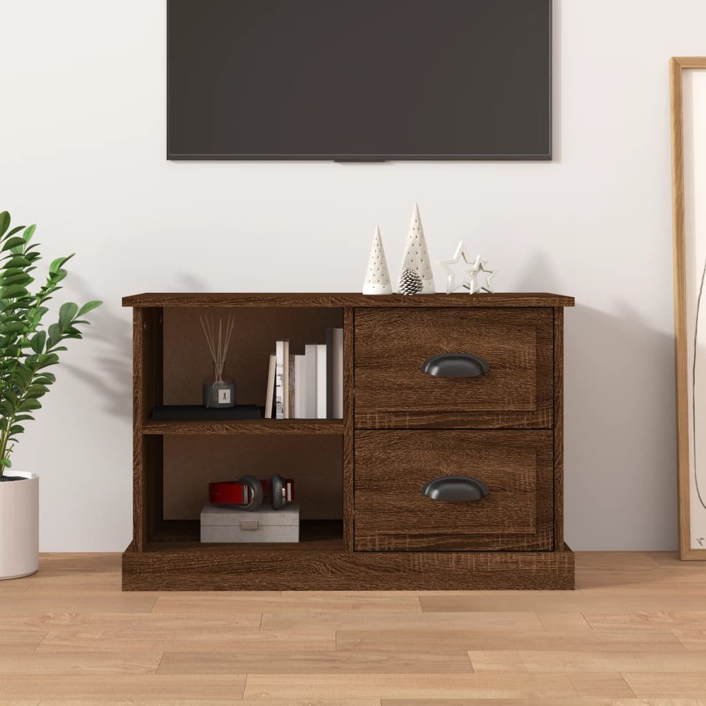Sleek and Stylish Engineered Wood TV Stand in White Finish