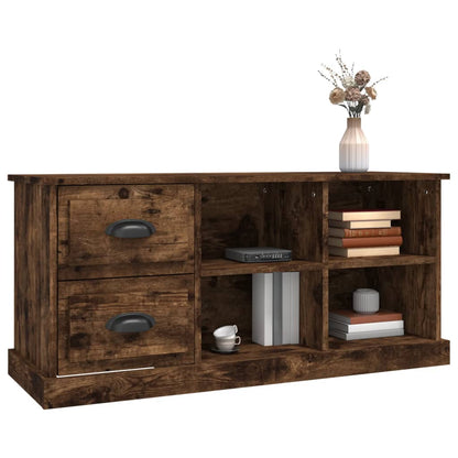 Elegant White Engineered Wood TV Cabinet