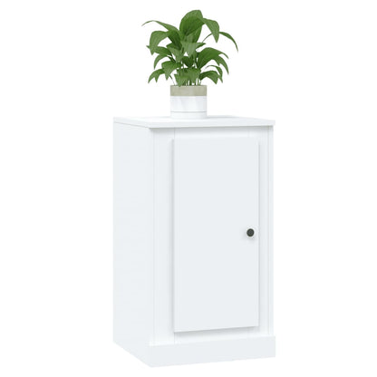 Twin Elegance: Dual White Engineered Wood Sideboards