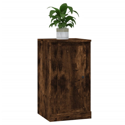 Sleek Duo: Set of 2 Sonoma Oak Engineered Wood Sideboard