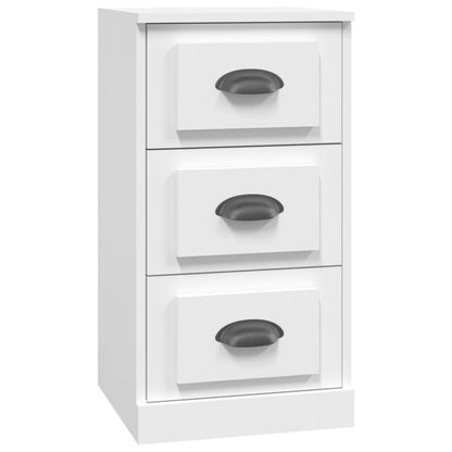 Elegant White Engineered Wood Sideboard - 36×35.5×67.5cm
