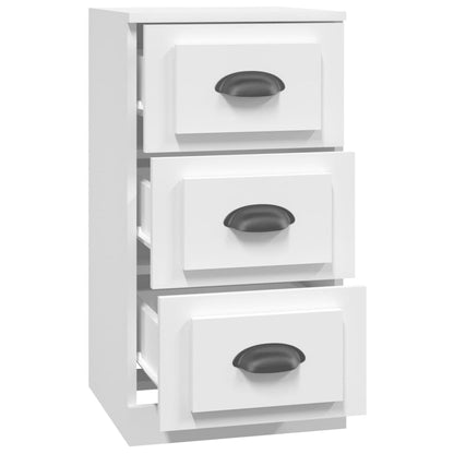 Elegant White Engineered Wood Sideboard - 36×35.5×67.5cm
