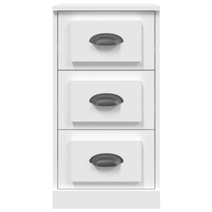 Elegant White Engineered Wood Sideboard - 36×35.5×67.5cm