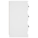 Elegant White Engineered Wood Sideboard