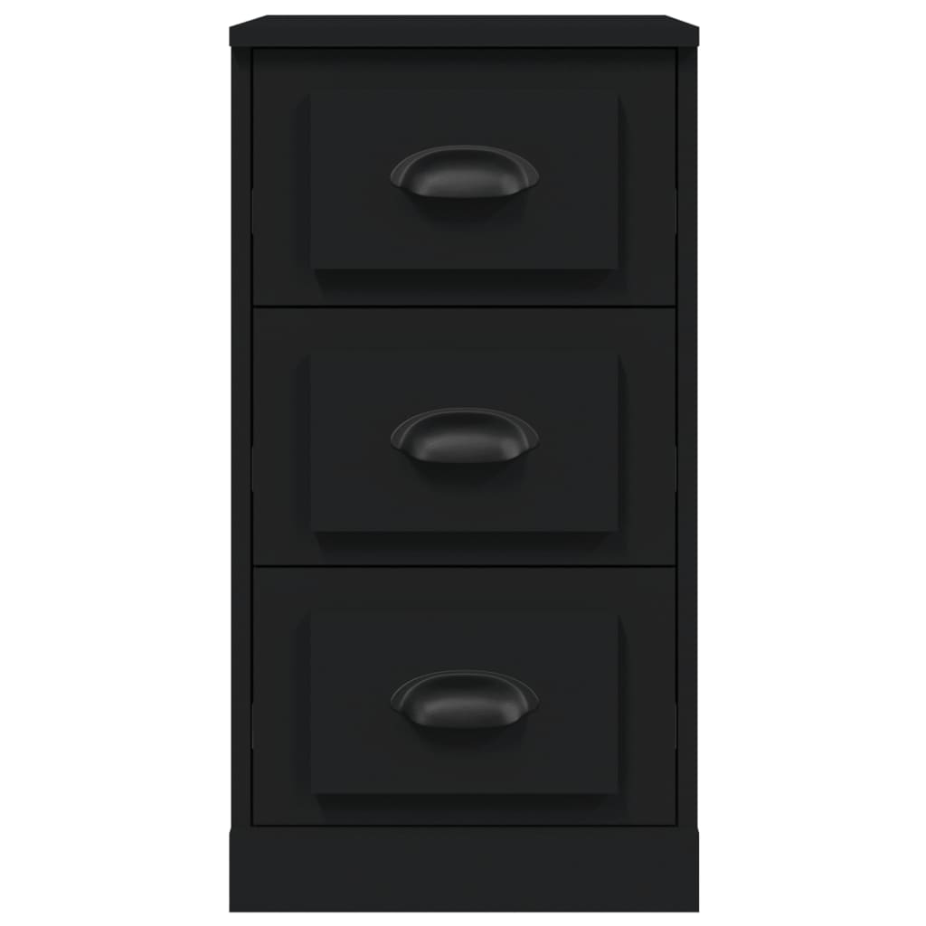 Elegant White Engineered Wood Sideboard - 36×35.5×67.5cm