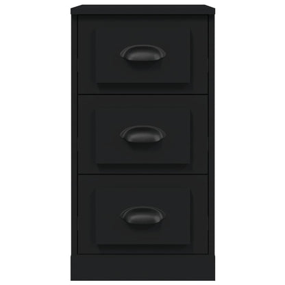 Elegant White Engineered Wood Sideboard - 36×35.5×67.5cm