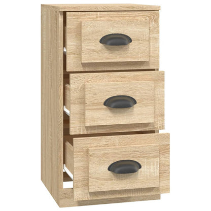 Elegant White Engineered Wood Sideboard - 36×35.5×67.5cm