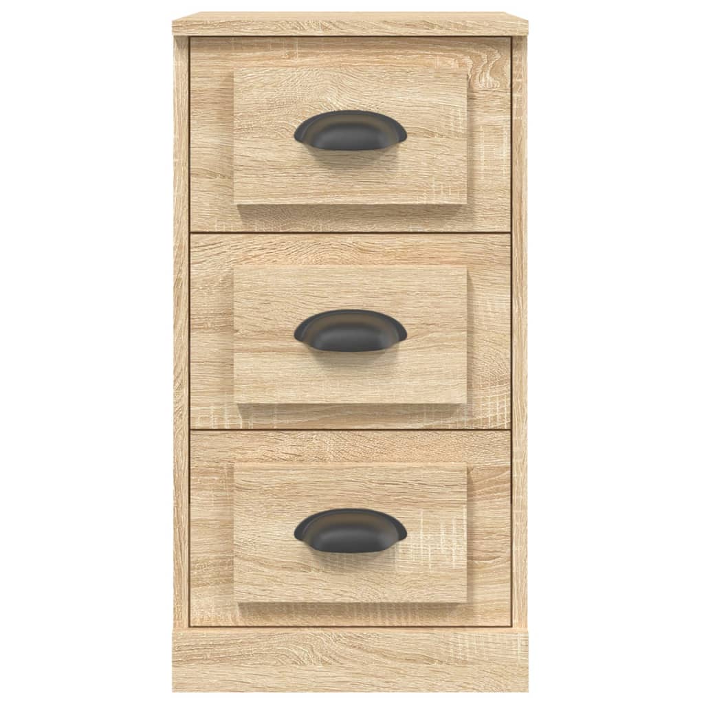 Elegant White Engineered Wood Sideboard - 36×35.5×67.5cm