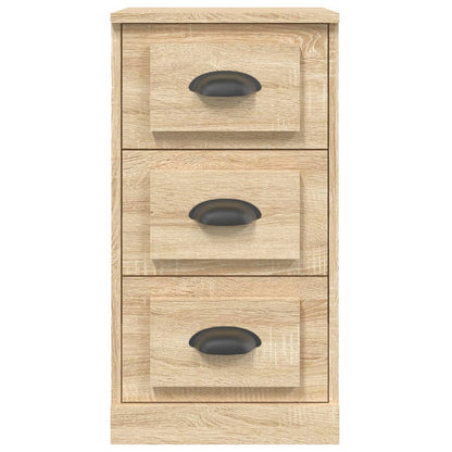 Elegant White Engineered Wood Sideboard - 36×35.5×67.5cm