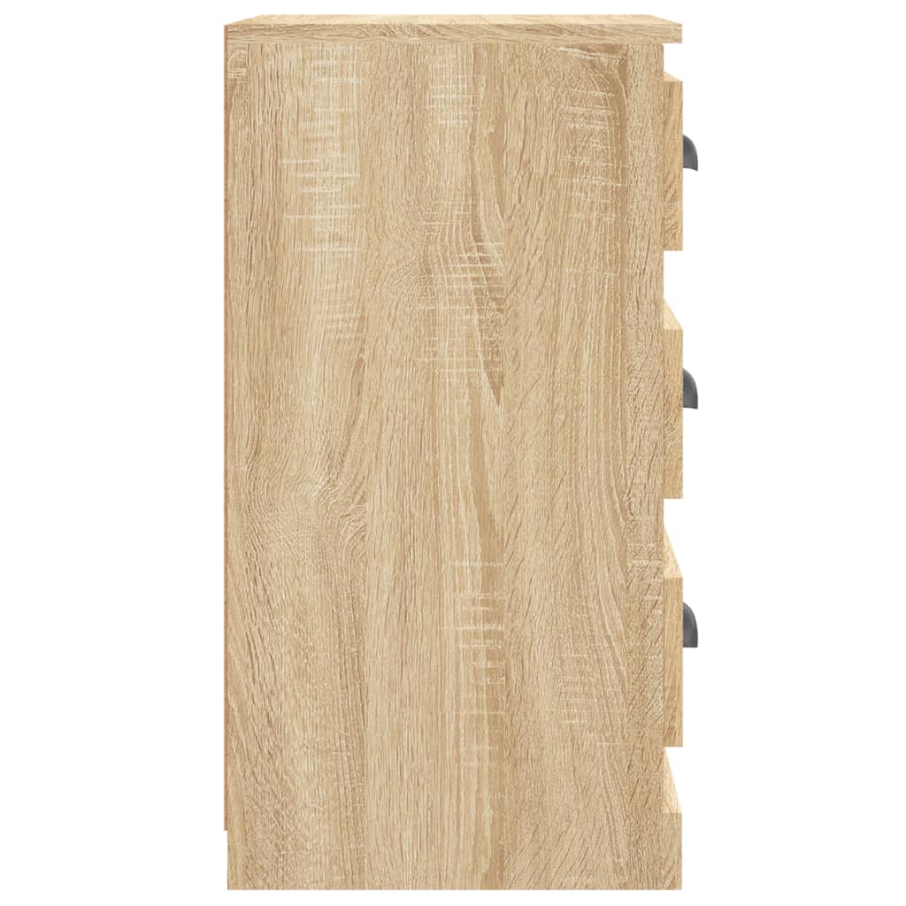 Elegant White Engineered Wood Sideboard - 36×35.5×67.5cm