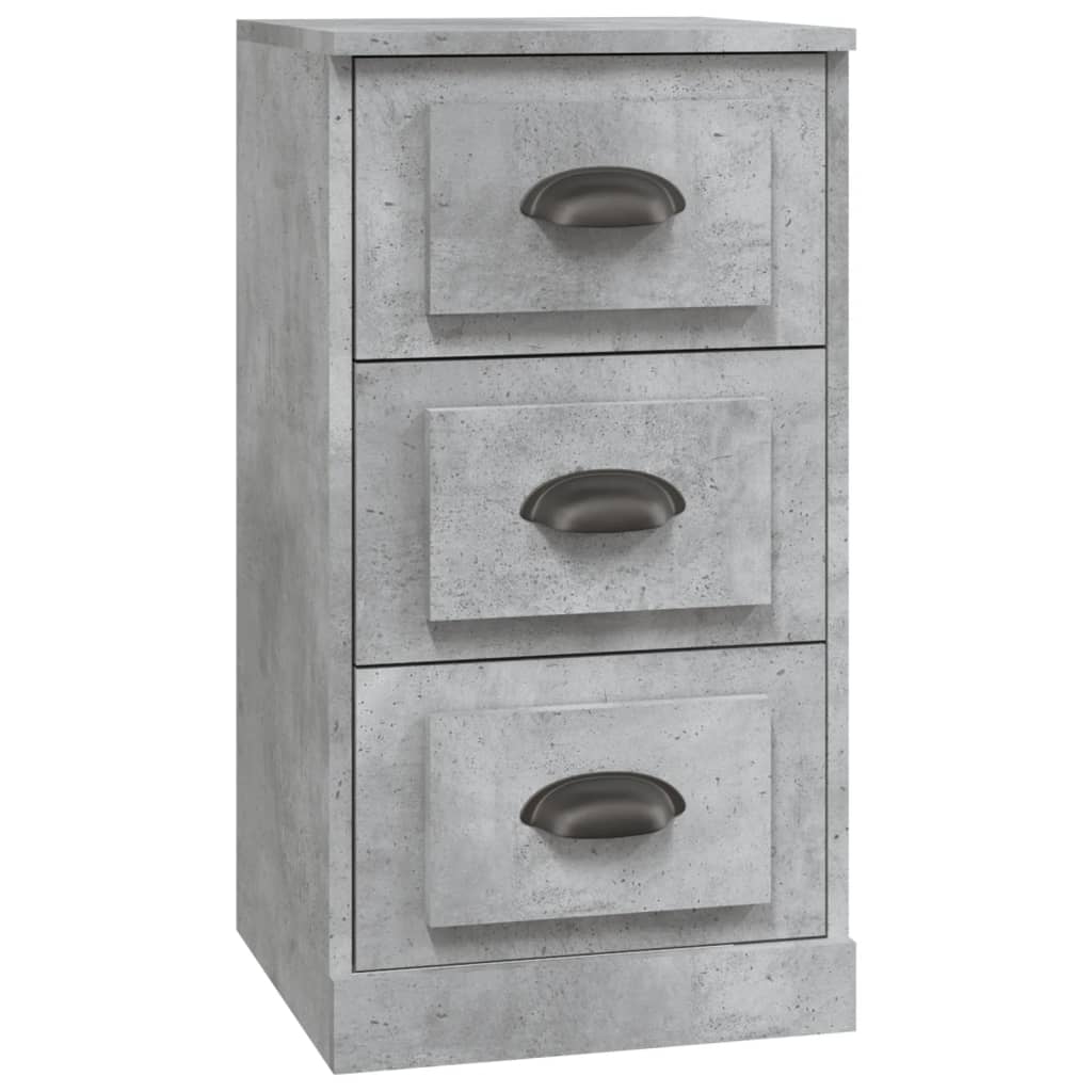 Elegant White Engineered Wood Sideboard - 36×35.5×67.5cm