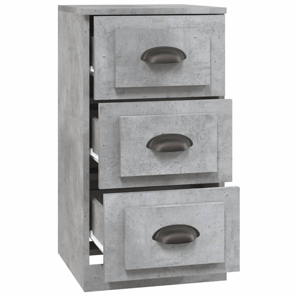 Elegant White Engineered Wood Sideboard - 36×35.5×67.5cm