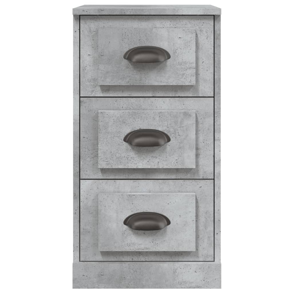 Elegant White Engineered Wood Sideboard - 36×35.5×67.5cm