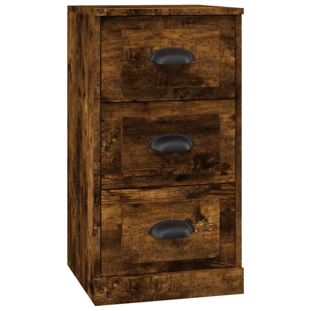 Elegant White Engineered Wood Sideboard - 36×35.5×67.5cm