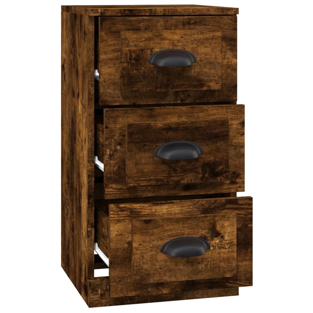Elegant White Engineered Wood Sideboard - 36×35.5×67.5cm