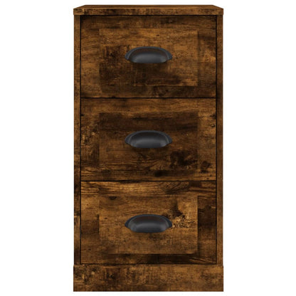 Elegant White Engineered Wood Sideboard - 36×35.5×67.5cm