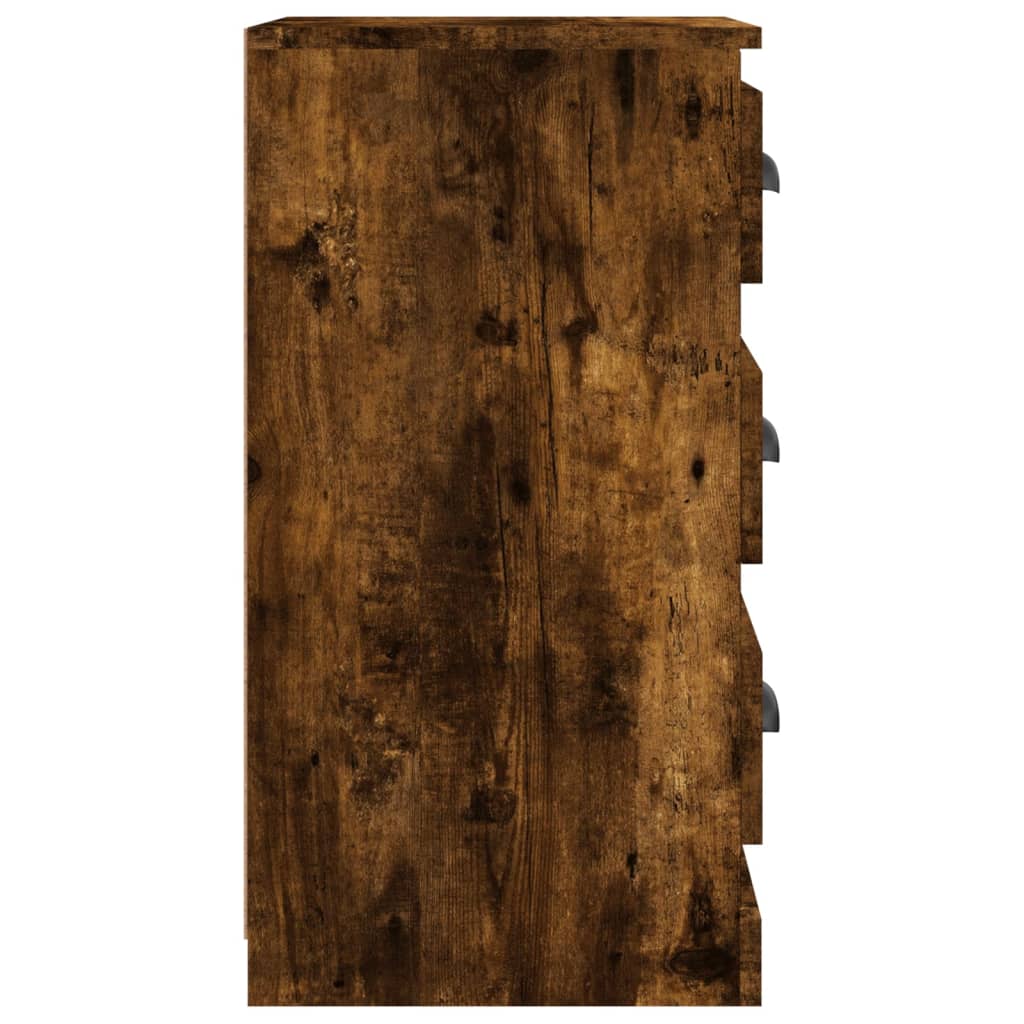 Elegant White Engineered Wood Sideboard - 36×35.5×67.5cm