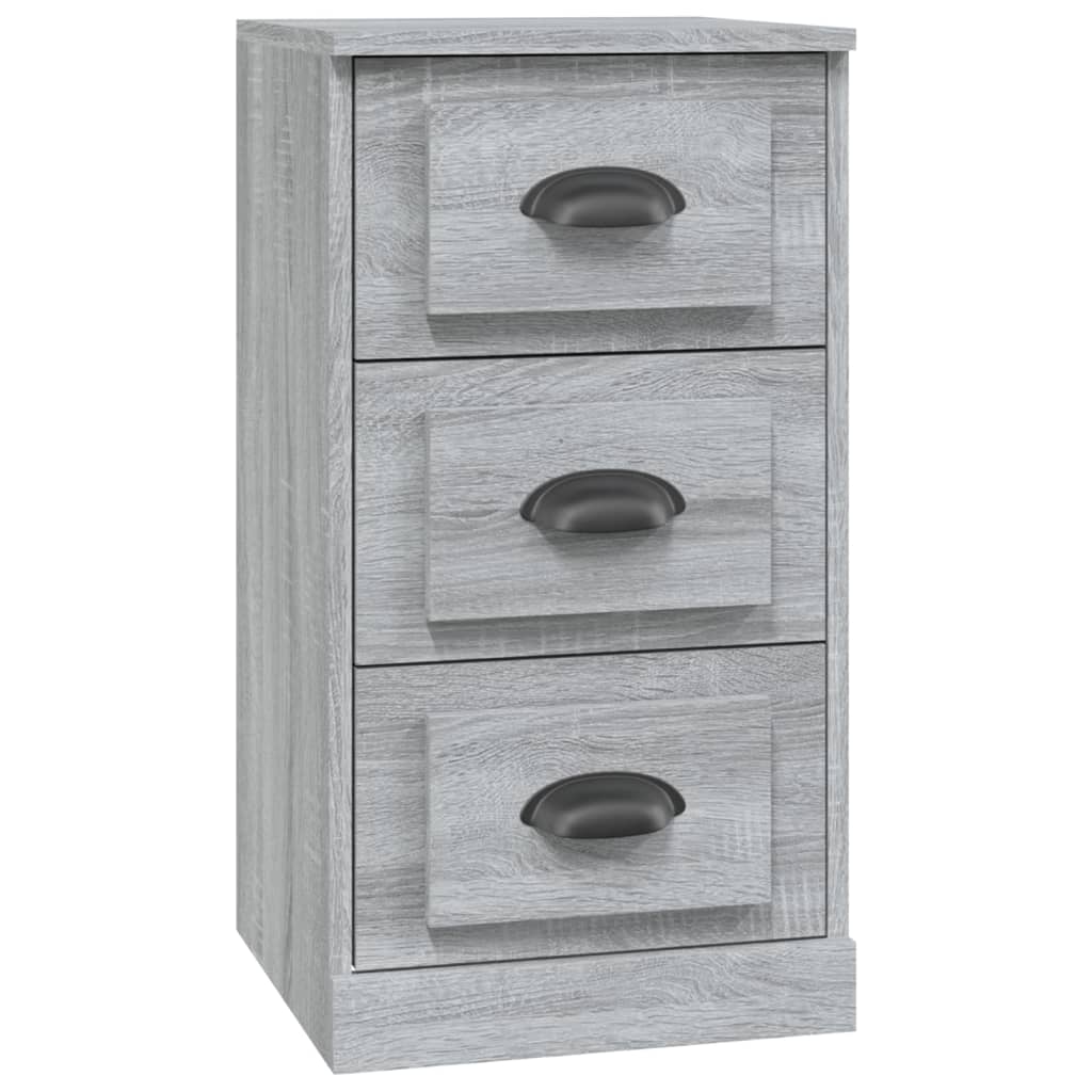 Elegant White Engineered Wood Sideboard - 36×35.5×67.5cm