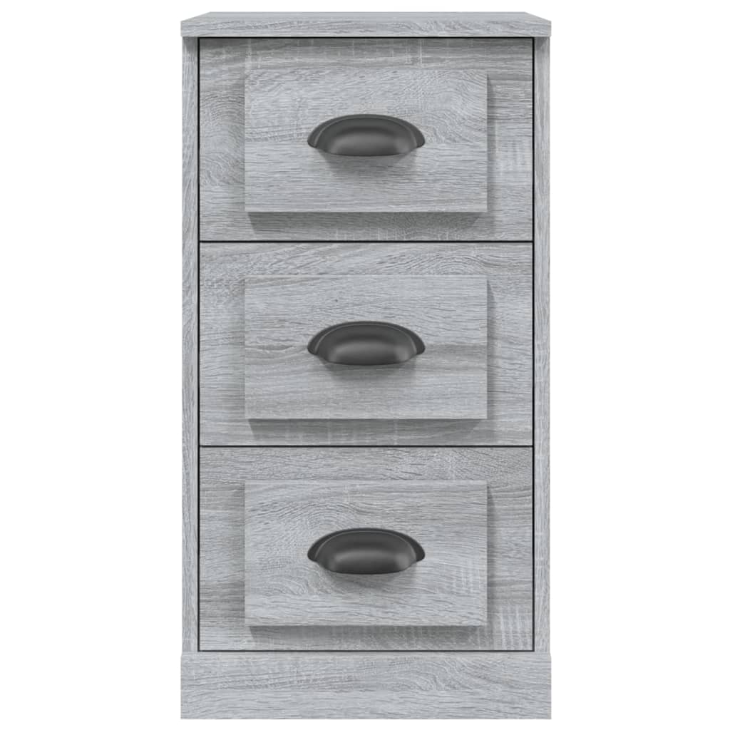 Elegant White Engineered Wood Sideboard - 36×35.5×67.5cm