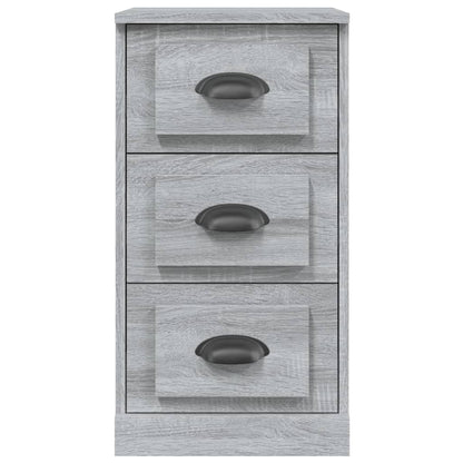 Elegant White Engineered Wood Sideboard - 36×35.5×67.5cm