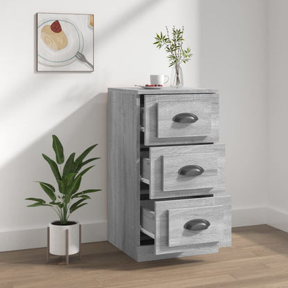 Elegant White Engineered Wood Sideboard - 36×35.5×67.5cm