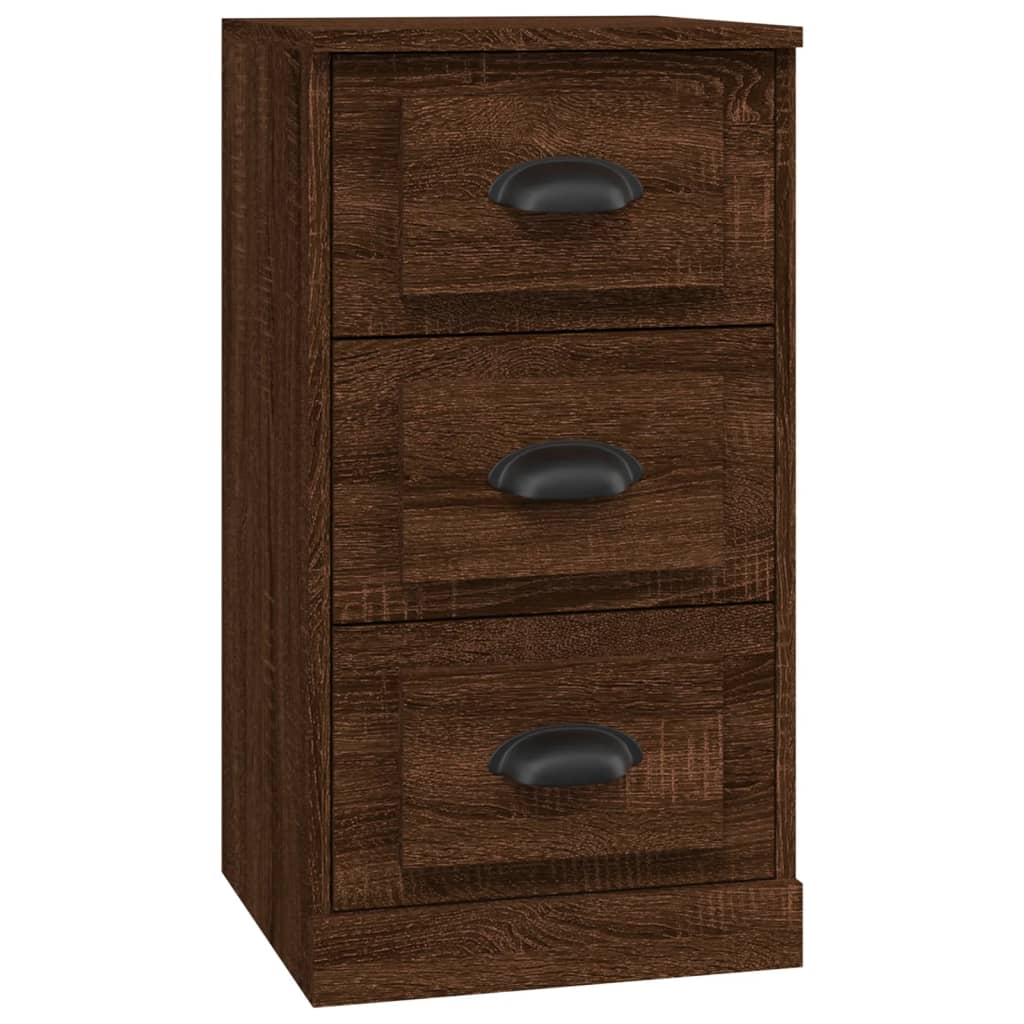 Elegant White Engineered Wood Sideboard - 36×35.5×67.5cm