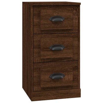 Elegant White Engineered Wood Sideboard - 36×35.5×67.5cm