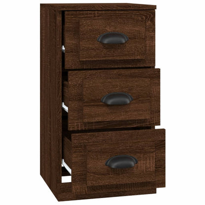 Elegant White Engineered Wood Sideboard - 36×35.5×67.5cm