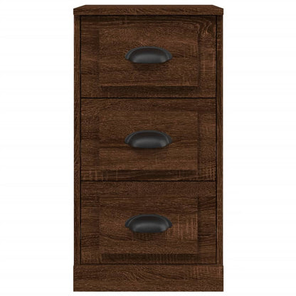 Elegant White Engineered Wood Sideboard - 36×35.5×67.5cm