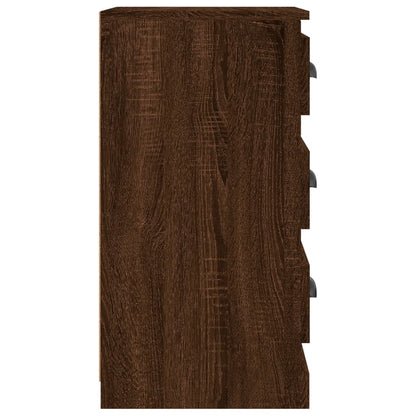 Elegant White Engineered Wood Sideboard - 36×35.5×67.5cm