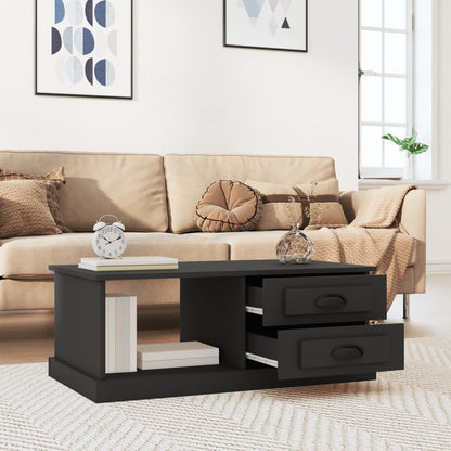 Luminous Minimalism: White Engineered Wood Coffee Table